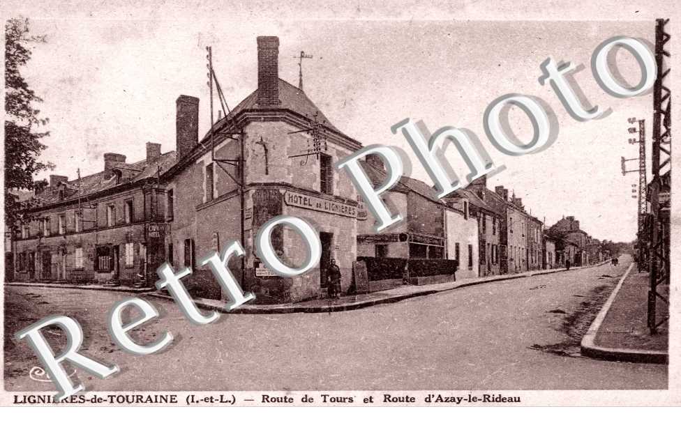 Route de Tours et route d'Azay-le-rideau