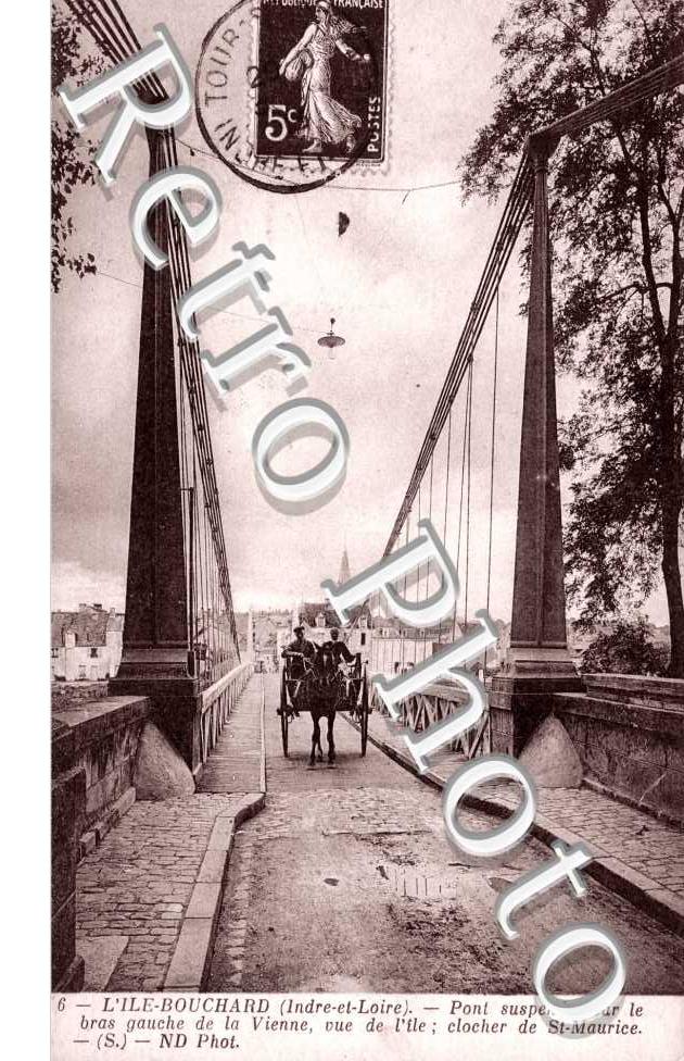 Pont suspendu, clocher de Saint Maurice