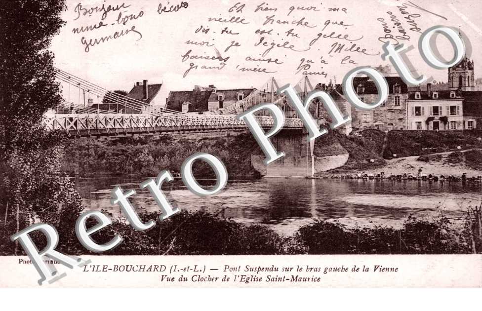 Pont suspendu, clocher de Saint Maurice