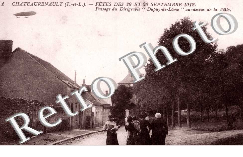passage du Dirigeable - Fetes des 29 et 30 septembre 1912