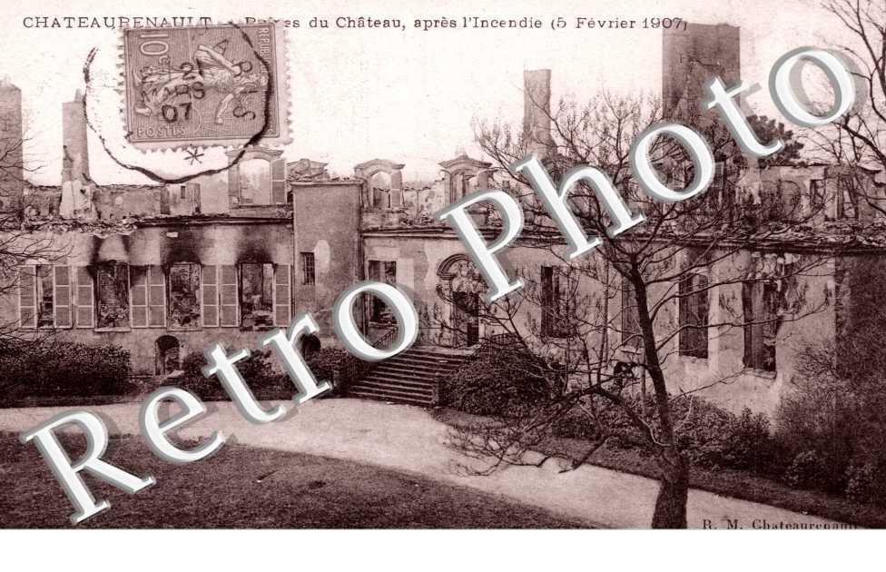 le Chateau apres l'incendie