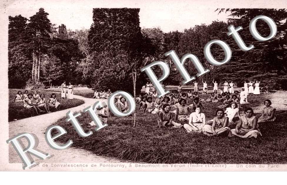 Maison de convalescence de Pontourny - un coin du parc