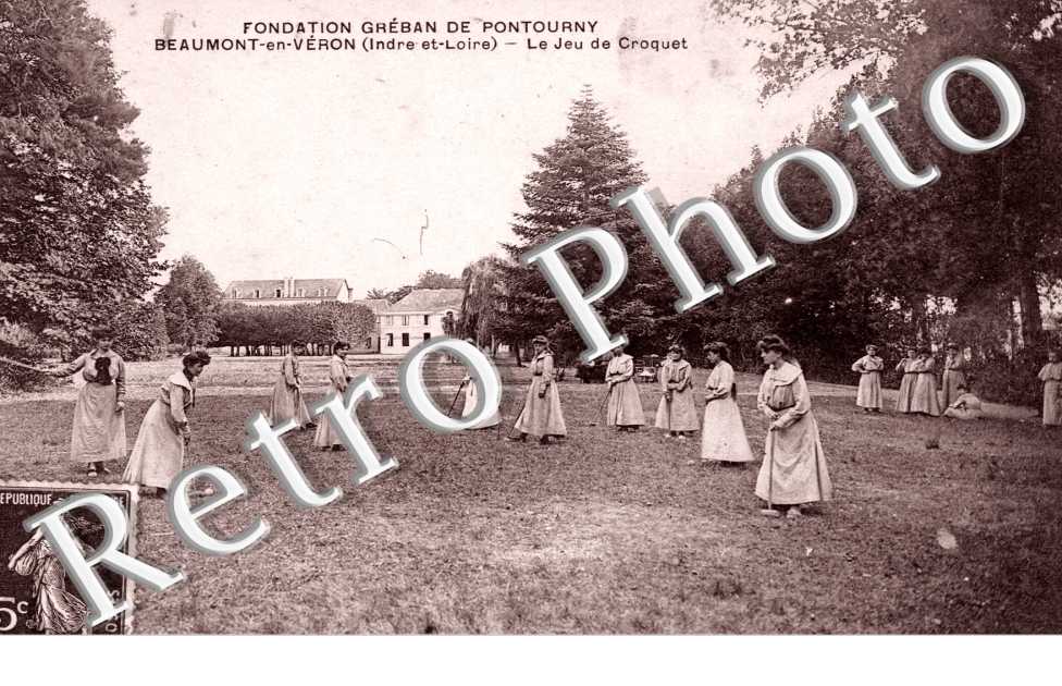 Fondation Greban de Pontourny - le jeu de croquet - Sport