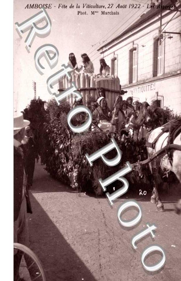 Fete de la Viticulture, 27 aout 1922, les Asperges