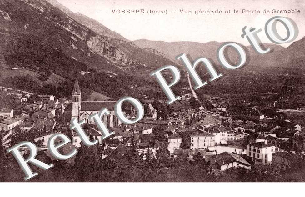 Vue generale et Route de Grenoble