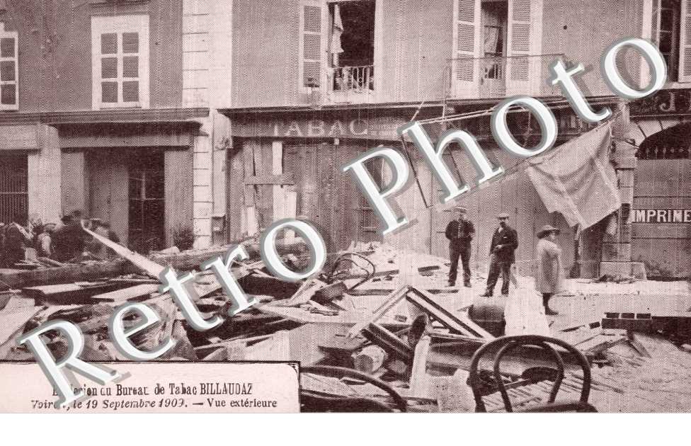 Explosion du Burzau de Tabac Billaudaz, Vue Exterieure