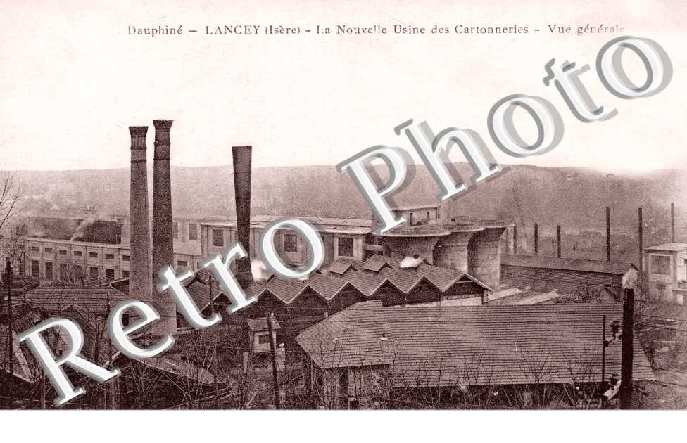 la Nouvelle Usine des Cartonneries, Vue Generale, Dauphine, Lancey