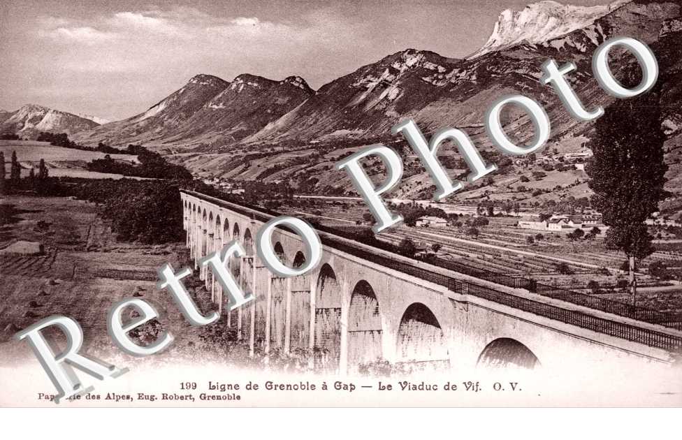 la Ligne de Grenoble a Gap, le Viaduc de Vif