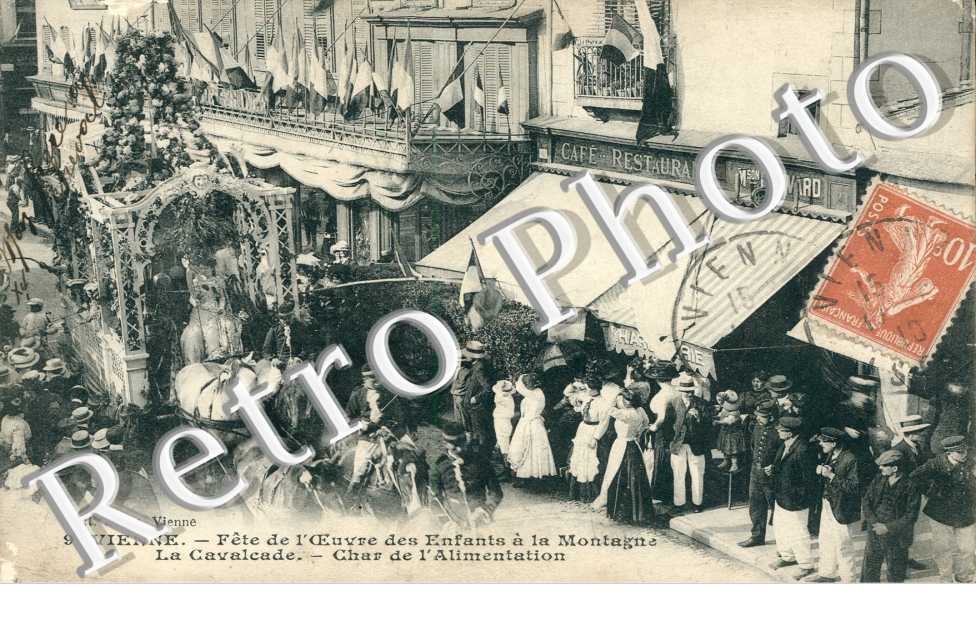 Fete de l'Oeuvre des Enfants a la Montagne, la Cavalcade, Char de l'Alimentation