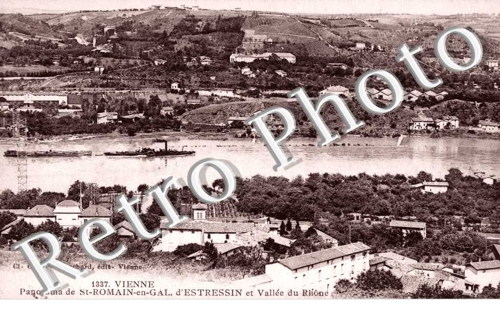Panorama de Saint-Romain-en-Gal, d'Estressin et Vallee du Rhone