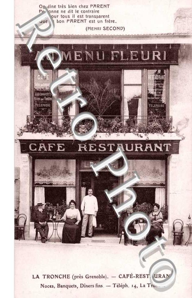 Cafe restaurant Au Menu Fleuri   L. Parent
