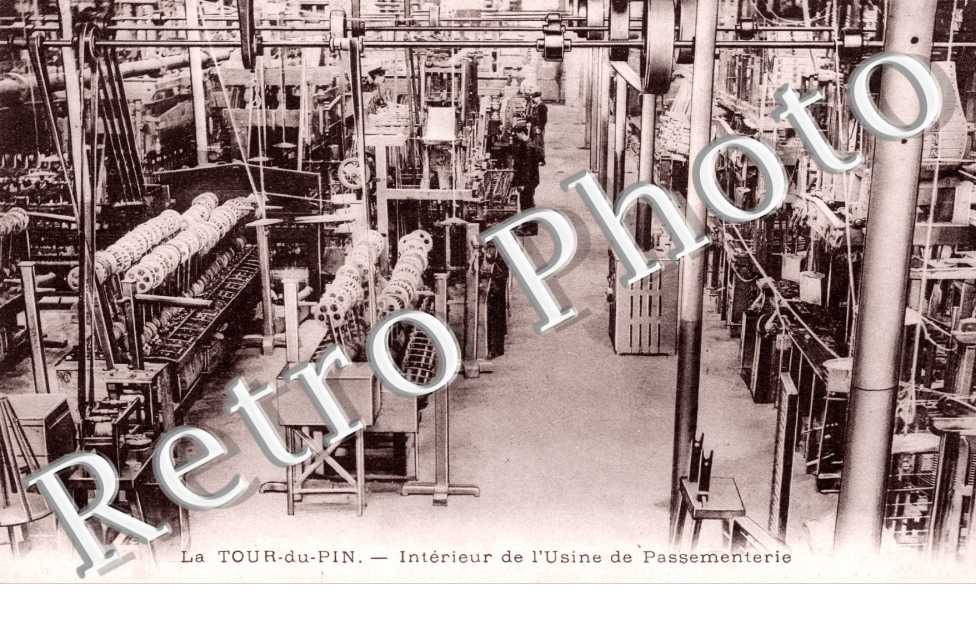interieur de l'usine de passementerie