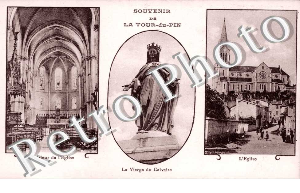 Interieur de l'Eglise, Vierge du Calvaire, l'Eglise