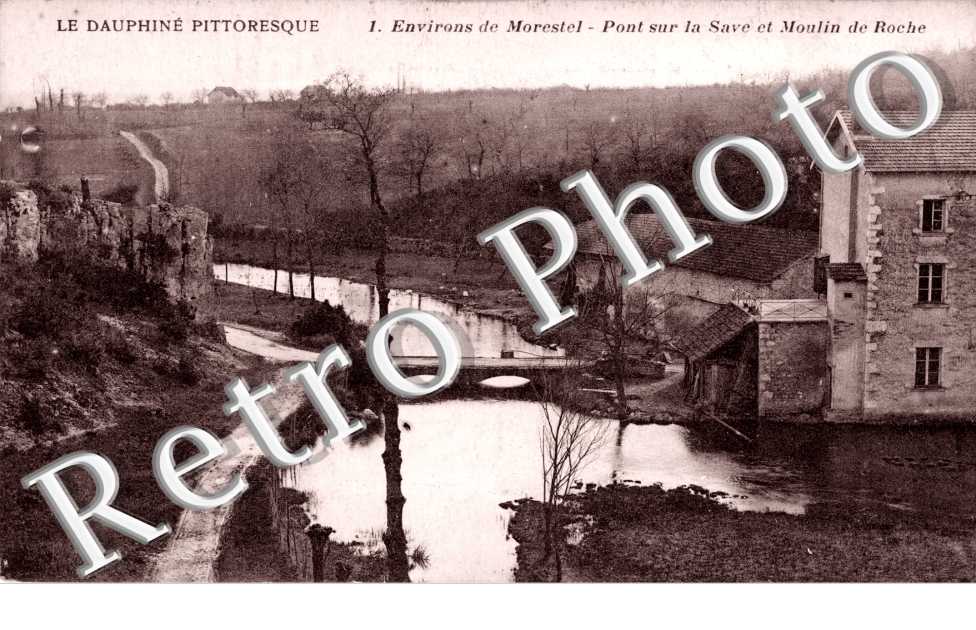 le moulin de la roche, pont sur la Save