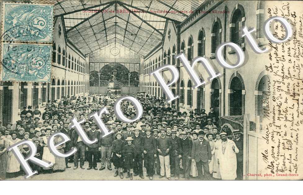 sortie des ouvriers de l'usine Girodon