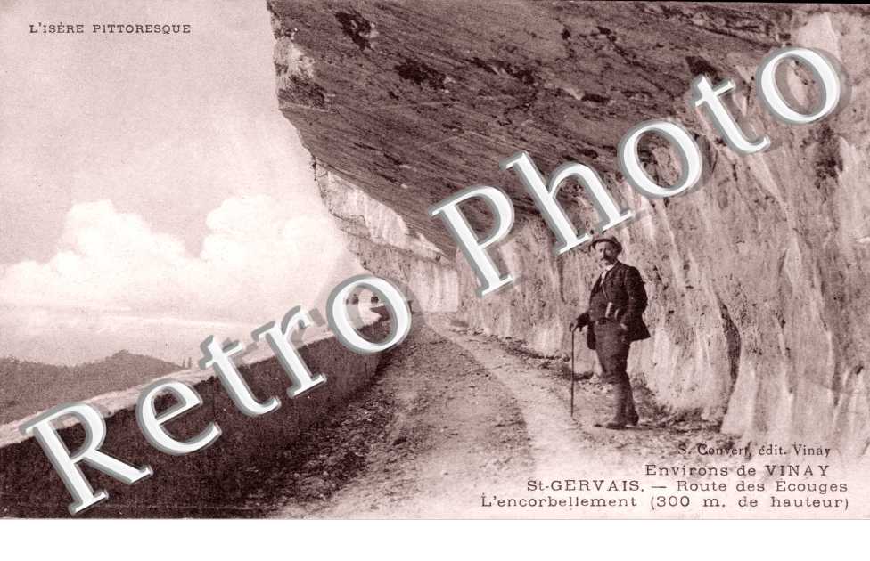 Route des Ecouges, l'encorbellement
