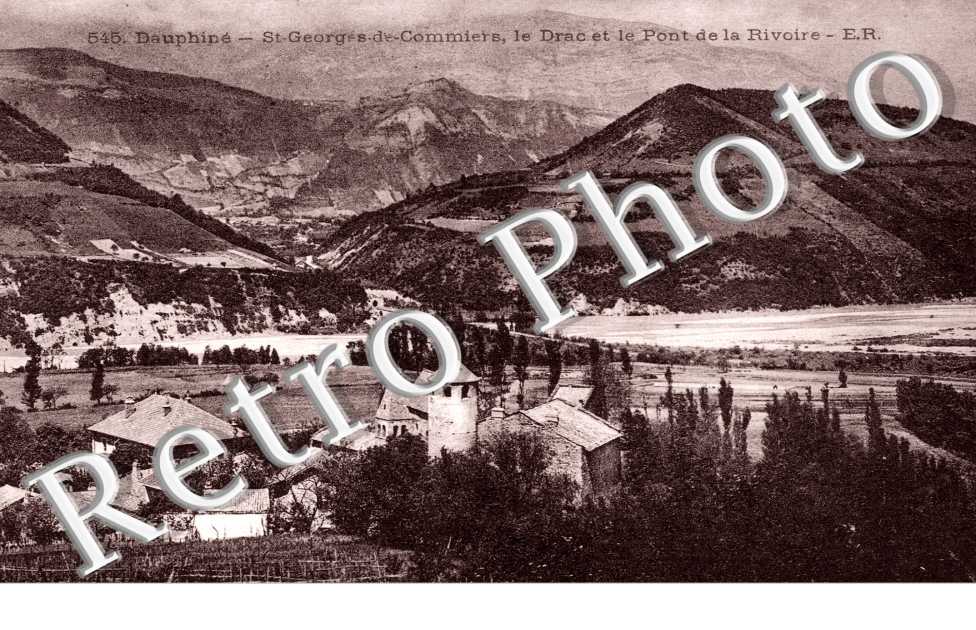 Vue generale, le Drac et le Pont de la Rivoire