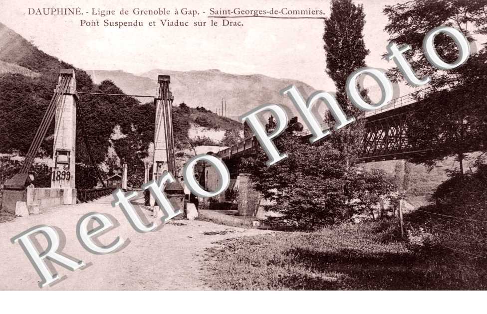 Pont suspendu et Viaduc sur le Drac
