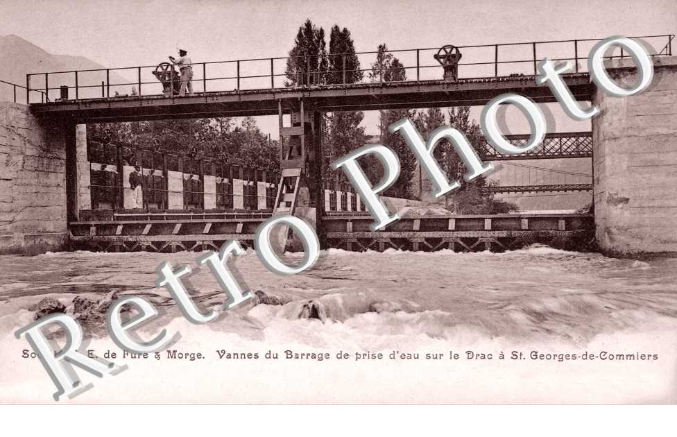 Vannes du Barrage de prise d'eau sur le Drac