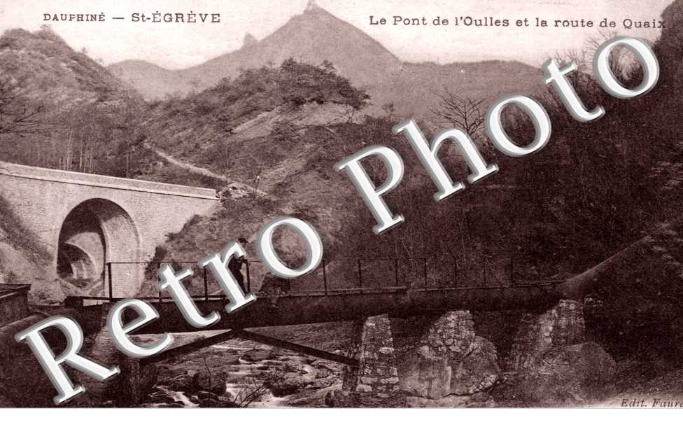 Le Pont de l'Oulles et la route de Quaix