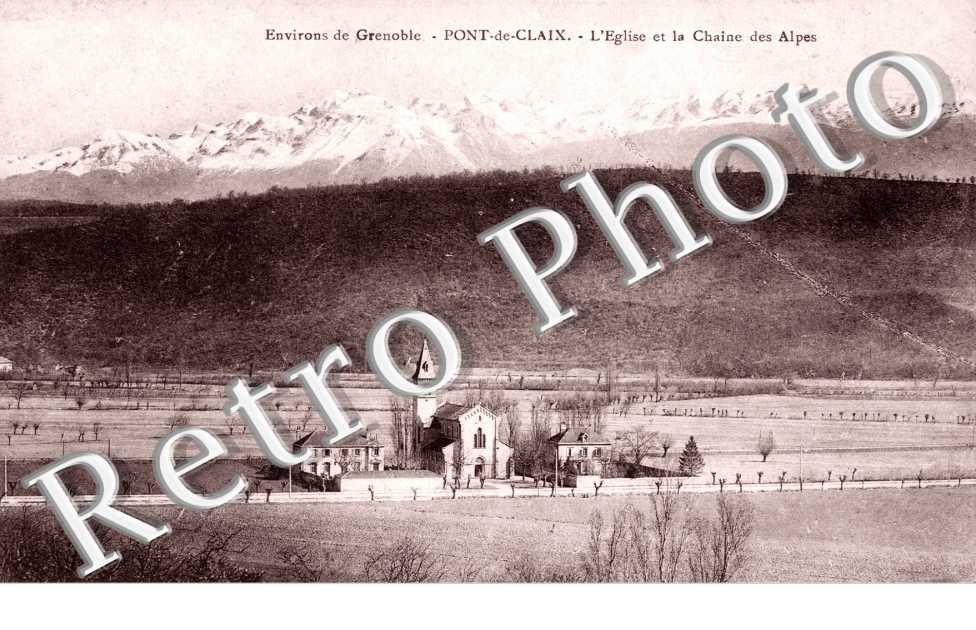 l4eglise et la Chaine des Alpes
