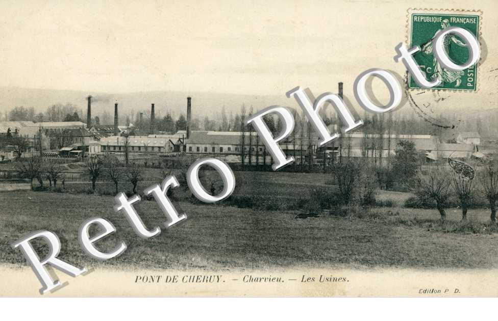PONT DE CHERUY. les Usines, Charvieu