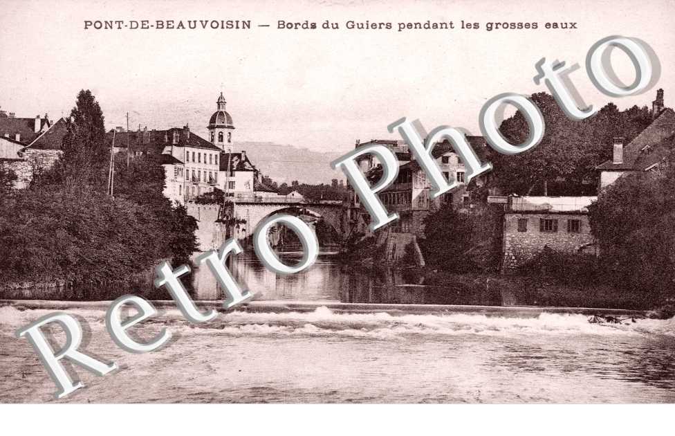 les Bords du Guiers pendant les grosses eaux