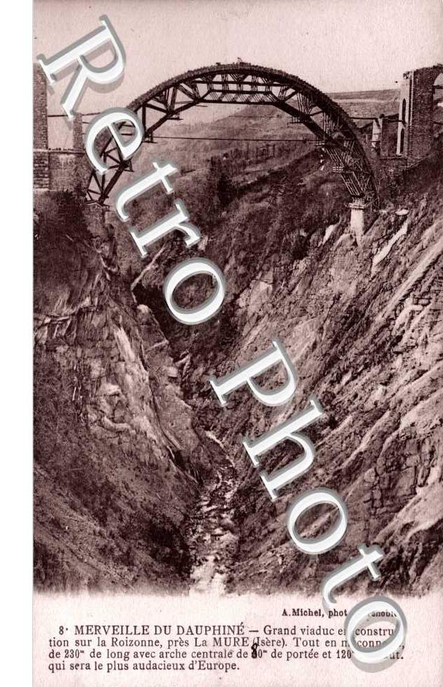 grand viaduc en constructin sur la Roizonne