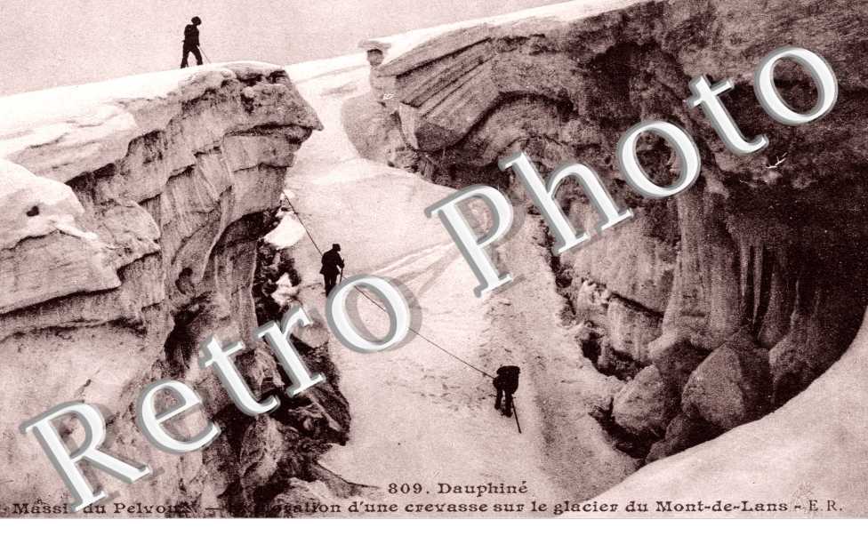 Exploration d'une crevasse sur le Glacier