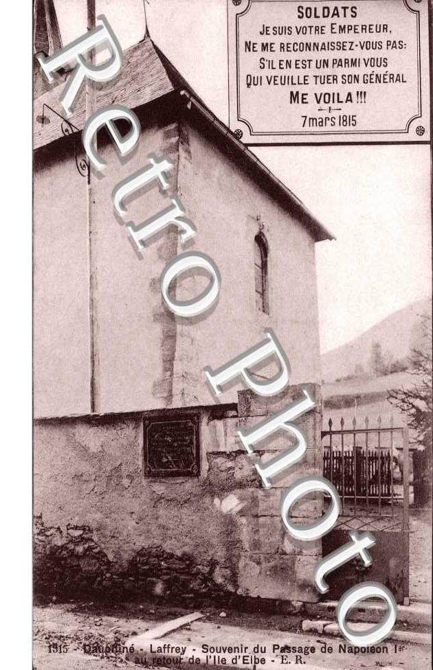 souvenir du passage de Napolmeon 1er
