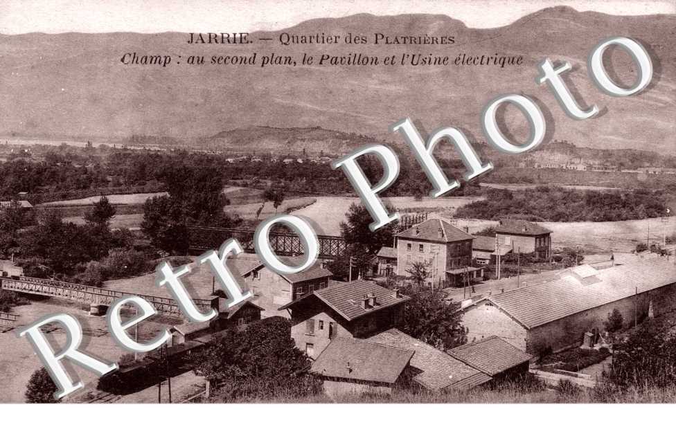quartier des Platrieres, le pavillon et l'usine electrique
