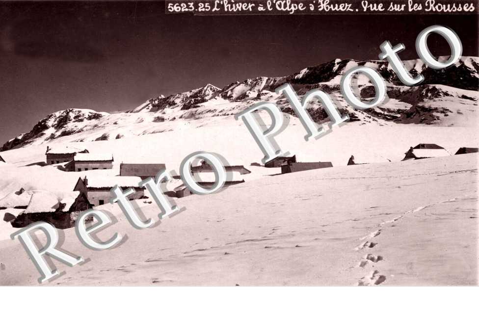 L'hiver a l'Alpe d'Huez Vue sur Les Rousses