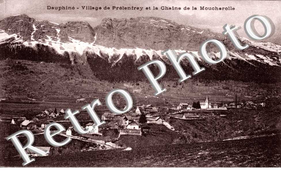 village de Prelenfrey et la chaine de la Moucherolle
