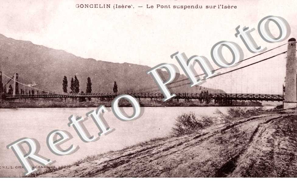 le pont suspendu sur l'Isere
