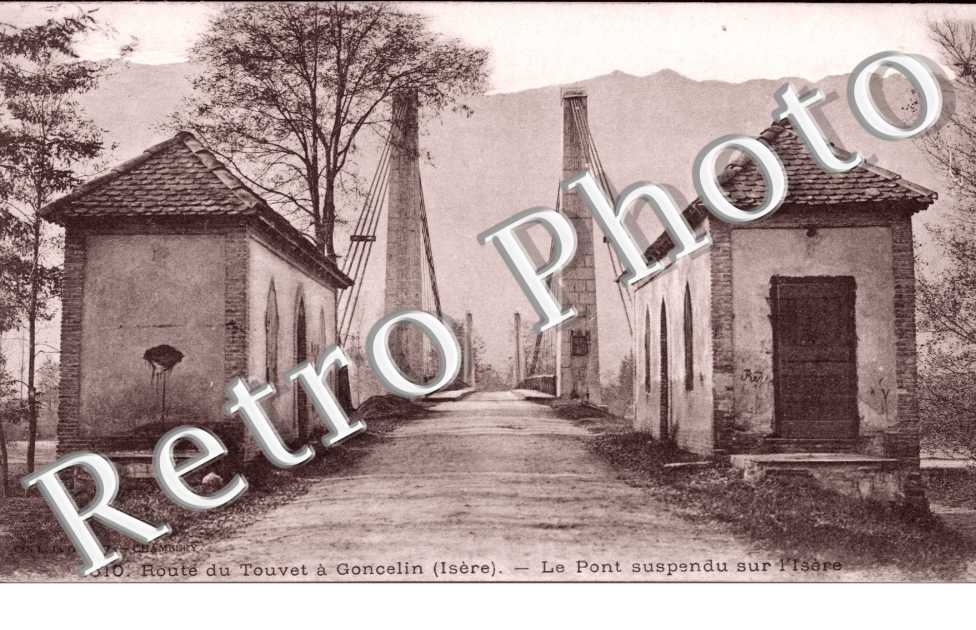 le pont suspendu sur l'Isere