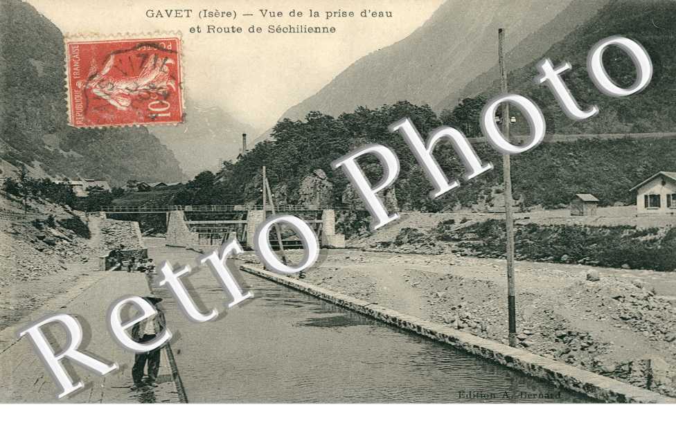Vue de la Prise d'eau et Route de Séchilienne