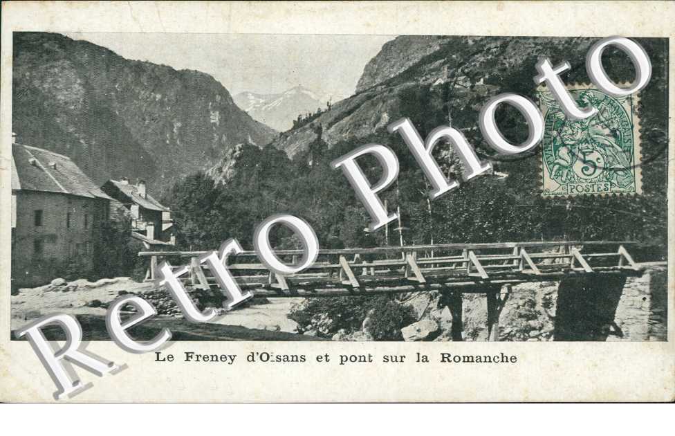 Le Village et Pont sur la Romanche