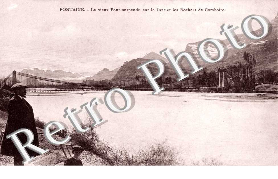 Pont sur le Drac et les Rochers de Comboire