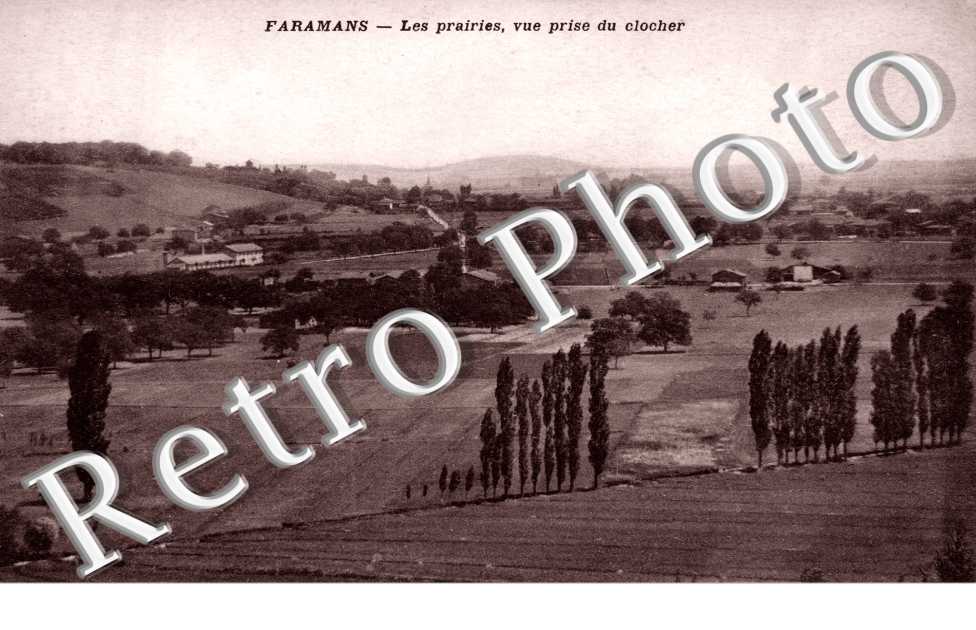 les prairies, vue prise du clocher