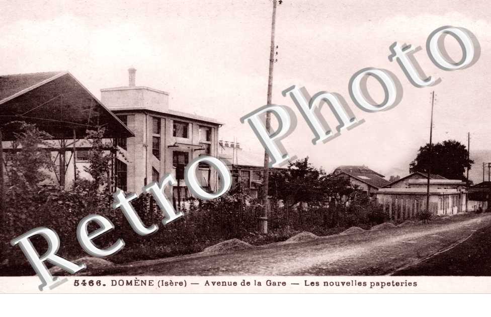 Avenue de la Gare et les nouvelles Papeteries