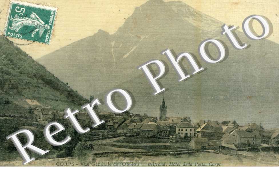 Vue generale de l'Obbiou, Belfrond, Hotel de la Poste