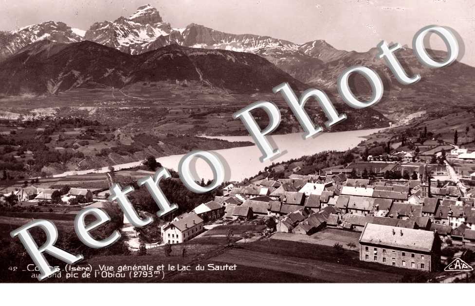 Vue generale et le Lac du Sautet