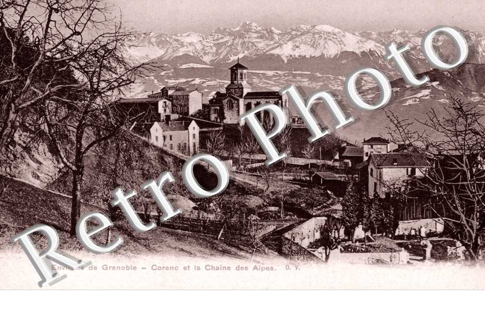 Corenc et la chaine des alpes