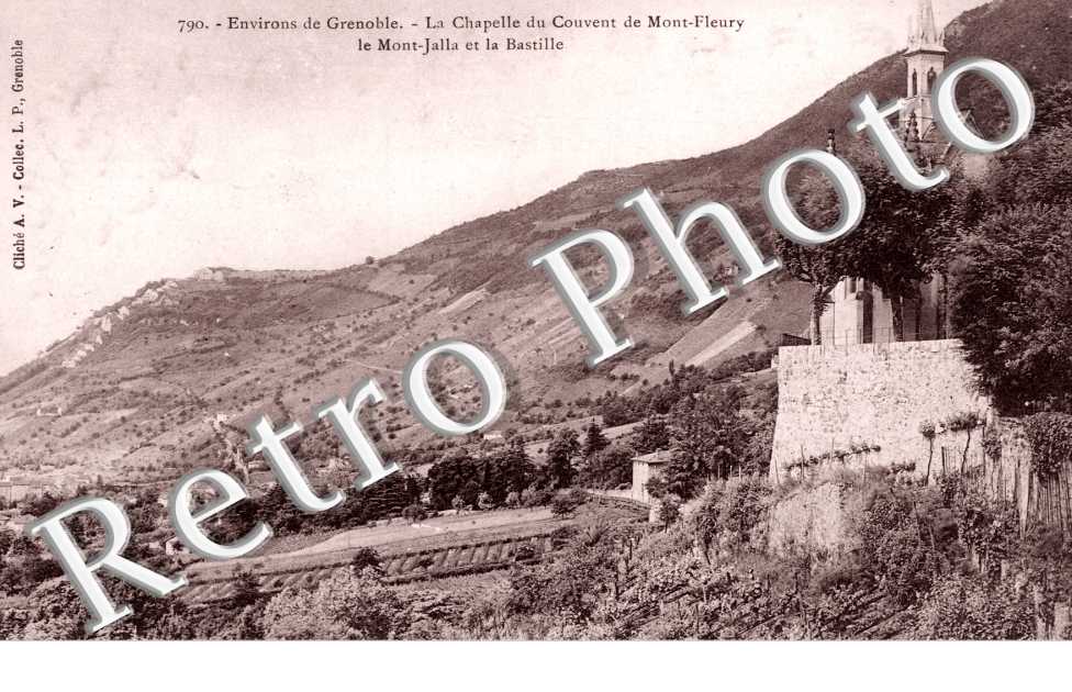 La Chapelle du Couvent de Mont Fleury, le Mont Jalla et la Bastille