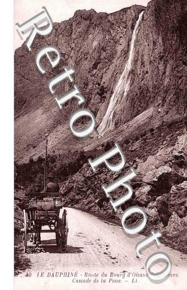 Route du Bourg d'Oisans a La Grave Cascade de la Passe