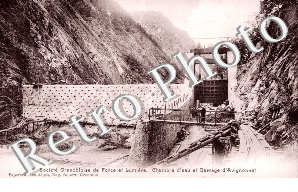 Societe Grenobloise de Force et Lumiere, Chambre d'eau et Barrage
