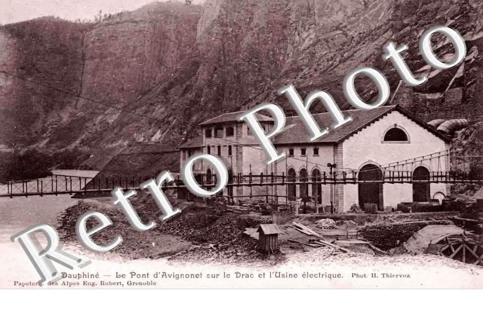 Barrage du Drac a l'Usine Electrique du Pont
