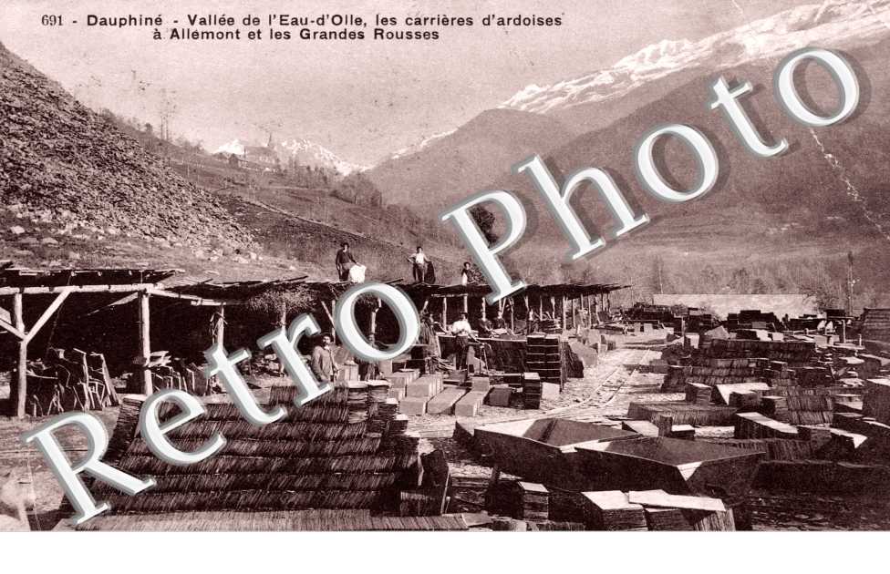 les carrieres d'ardoises et les grandes Rousses