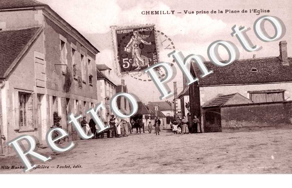 Chemilly, Vue prise de la Place de l'Eglise