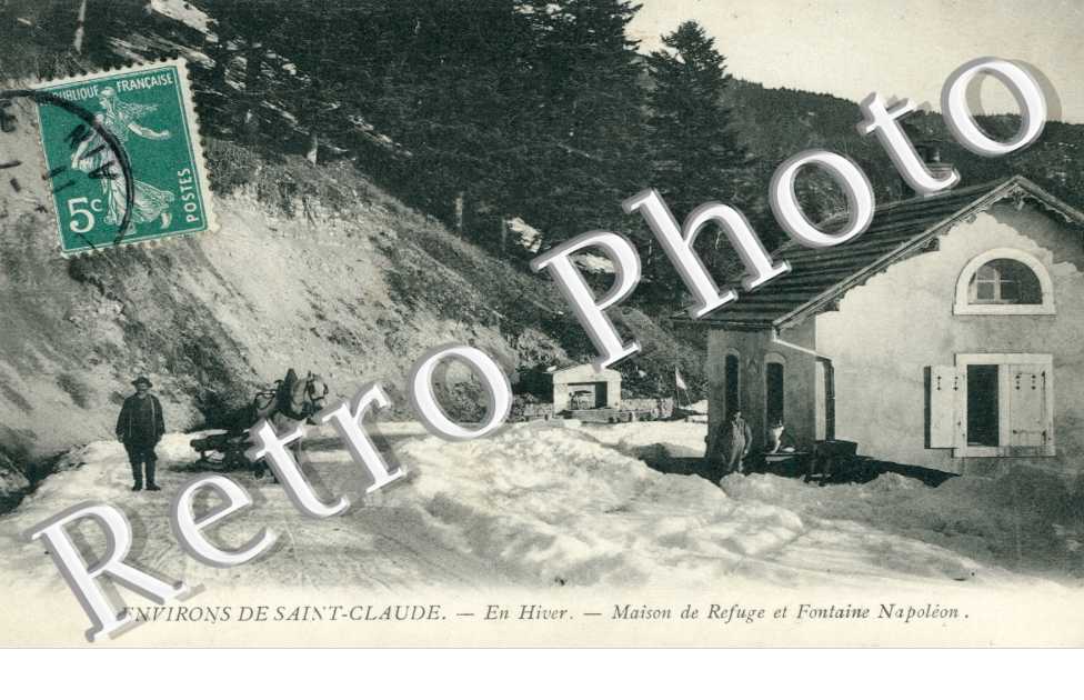 Maison de Refuge et Fontaine Napoleon, en Hiver